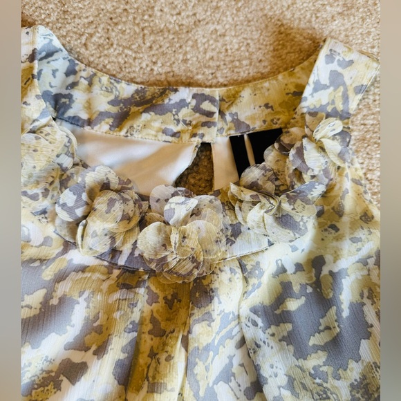 Shorts Top, size 10/PL, Yellow & Gray, EUC-Worn Once - Picture 4 of 11